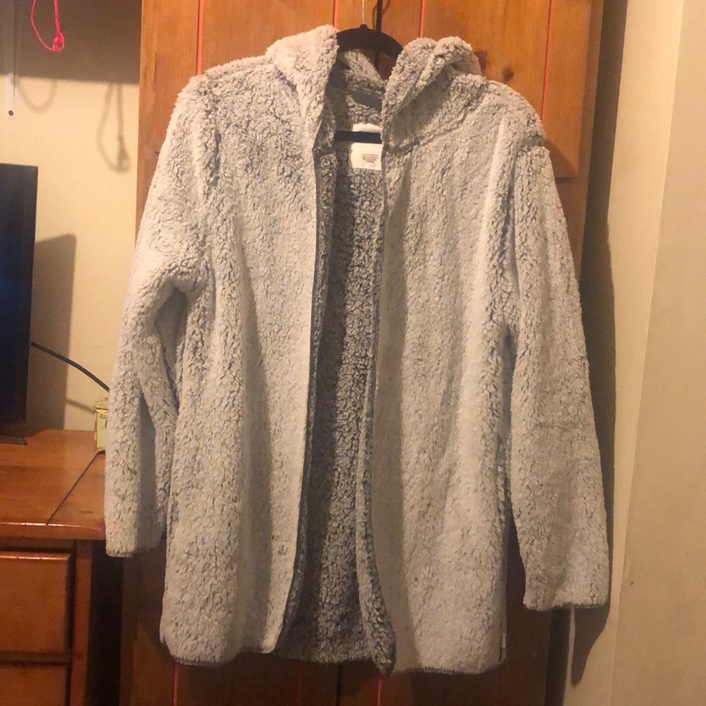 Pink Sherpa throw on